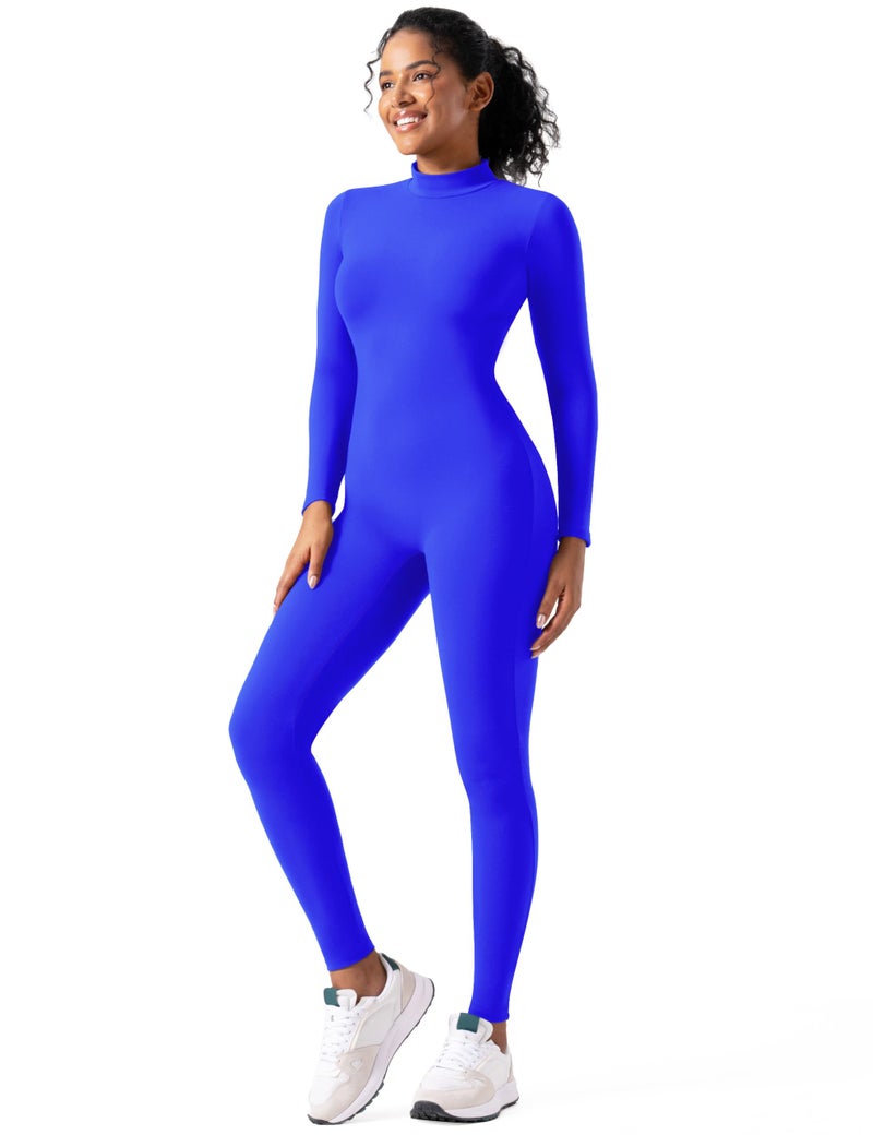 Speerise Women Bodysuit Rompers Long Sleeve Jumpsuits Leotards One Piece Tummy Control Yoga Workout Outfits â€“ Multi-Use Stretchy Unitard for Acro Yoga, Aerialist Acts, and Everyday Streetwear Styling - Image 1